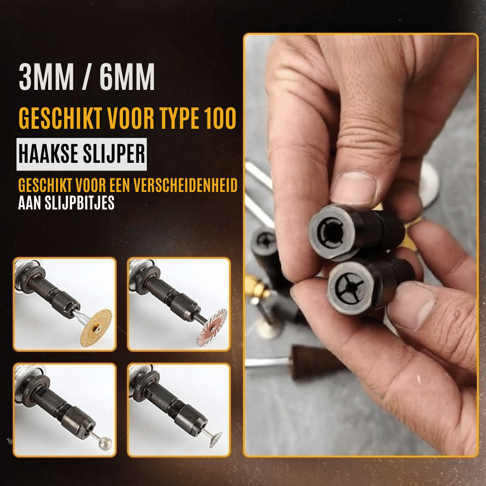 PowerGrip — Slijpmachine Adapter Tool | 1+1 GRATIS