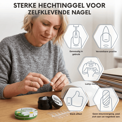 LumaBond Set 4 stuks — Snel uithardende nagelgel  | 50% KORTING