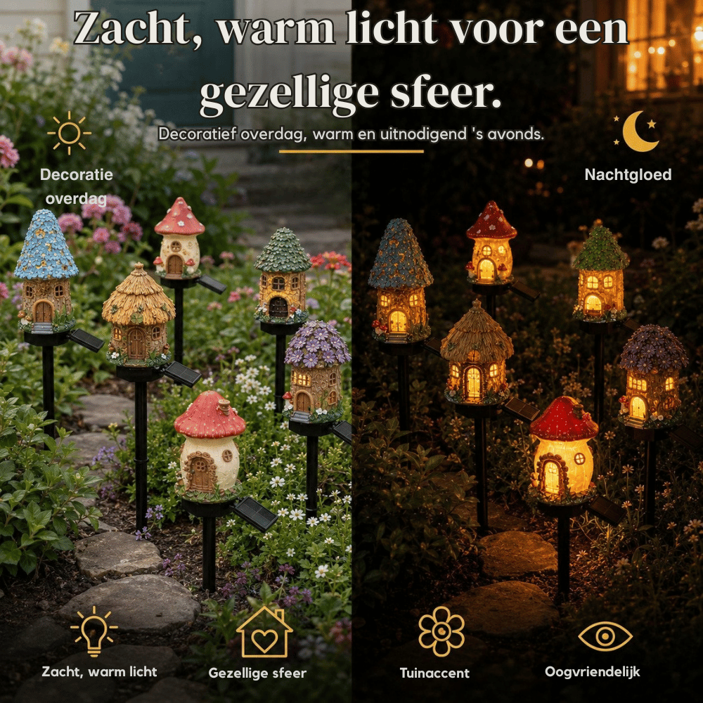 MushGlow — Solar Paddenstoellamp voor de Tuin | 50% KORTING