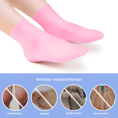 HyperSilk Set 4 paar — Hydraterende Voetsokken | 50% KORTING