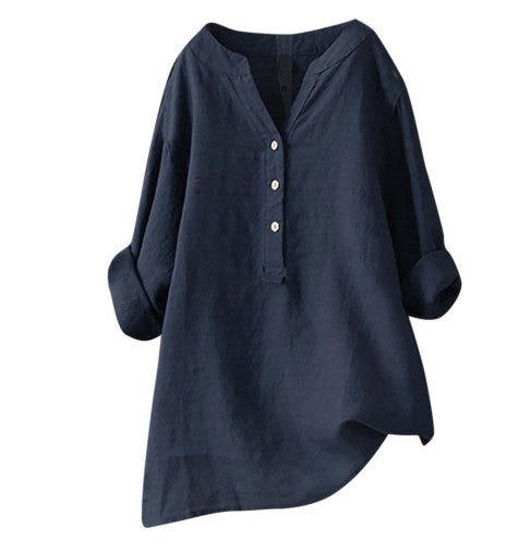 Heidi – Dames Casual Jurk met V-hals en Verstelbare Mouwen