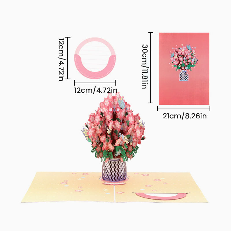 LoveBlossom – 3D Bloemenkaart Liefde | 1+1 GRATIS