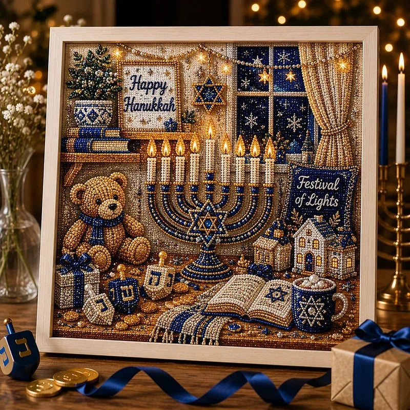 GlowCraft Menorah Knutselpakket — Ontsteek Vreugde, Straal Rust uit