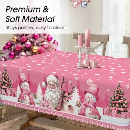 HollyLuxe Klassiek Kersttafelkleed — Gezellige Feestmagie
