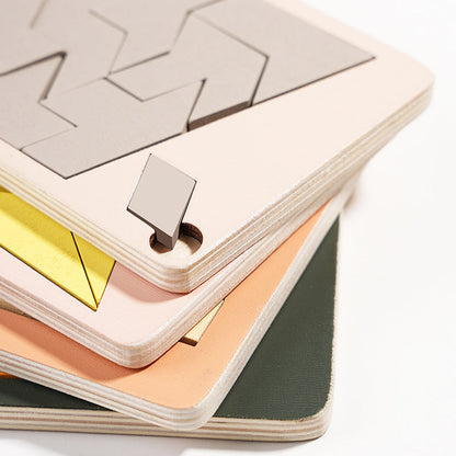 MindFlex - Breinpuzzel Houten Tangram | 50% KORTING