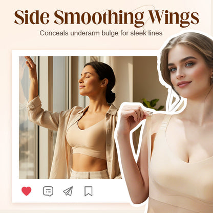 Emmeline – Dames Anti-Hangende Draadloze Beha met Verstelbare Lift | 1 Kopen 1 Gratis