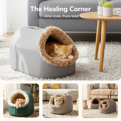 CozyCave – Kattenknuffelgrot | 50% KORTING