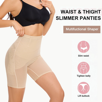 Ella – Ademend Mesh Shapewear Short met Billift