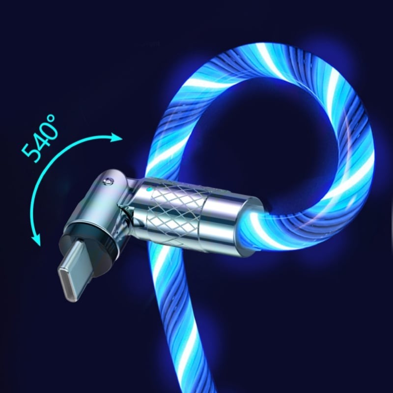 GlowCharge™ – Draaibare Kabel met Magnetische Oplaadconnector | 1+2 GRATIS