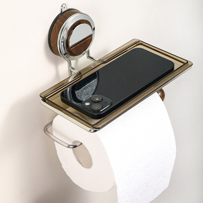 Minimalistische Toiletpapierhouder — Schadevrij Badkamerplezier
