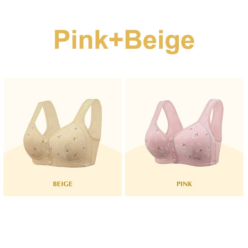 ComfortWear – Comfortabele bh met voorsluiting en knoopsluiting | 1+1 GRATIS