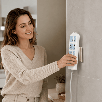 ClutterGrip — Stekkerdooshouder zonder Boren | 1+1 GRATIS