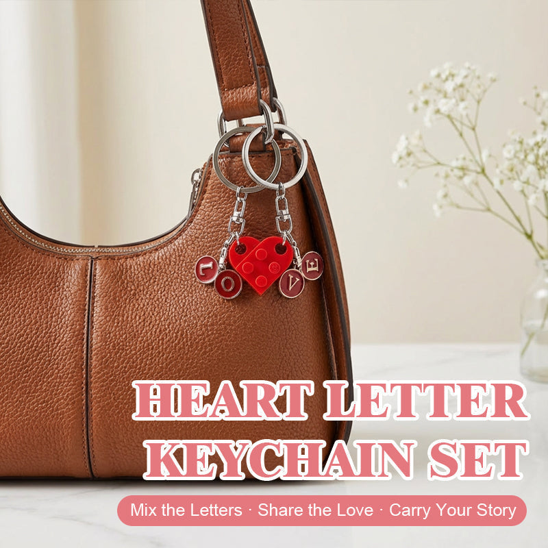 Letterblok Sleutelhanger — Deelbare Oprechte Verbinding