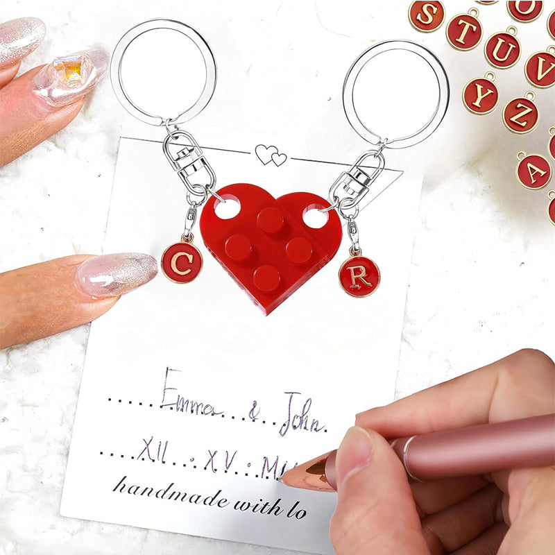Letterblok Sleutelhanger — Deelbare Oprechte Verbinding