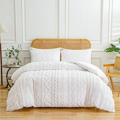 LuxeLoom Cutwork Zacht Pluizend Beddengoed Set — Zachtheid die Verzacht