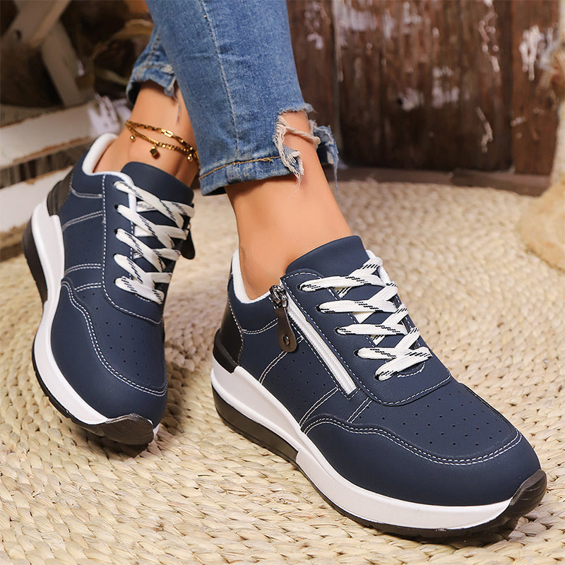 Laura – Casual Dames Sneakers met Plateau | 50% KORTING