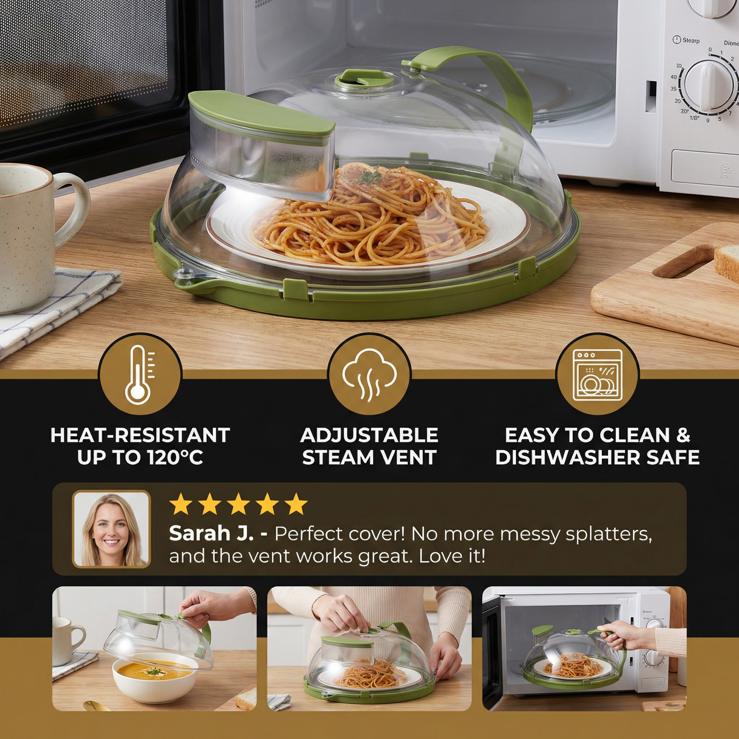 CleanShield — Magnetron-voedseldeksel | 50% OFF