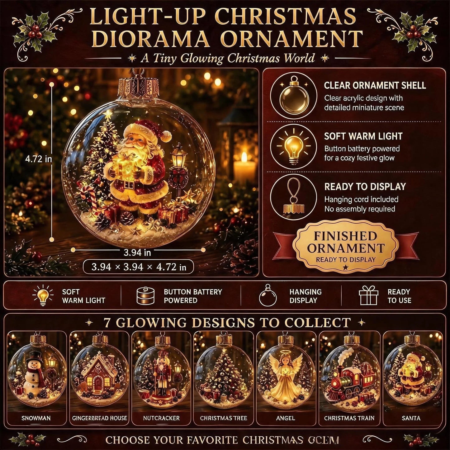 LuminaraCharm Ornament — Straalt Warmte en Vreugde uit
