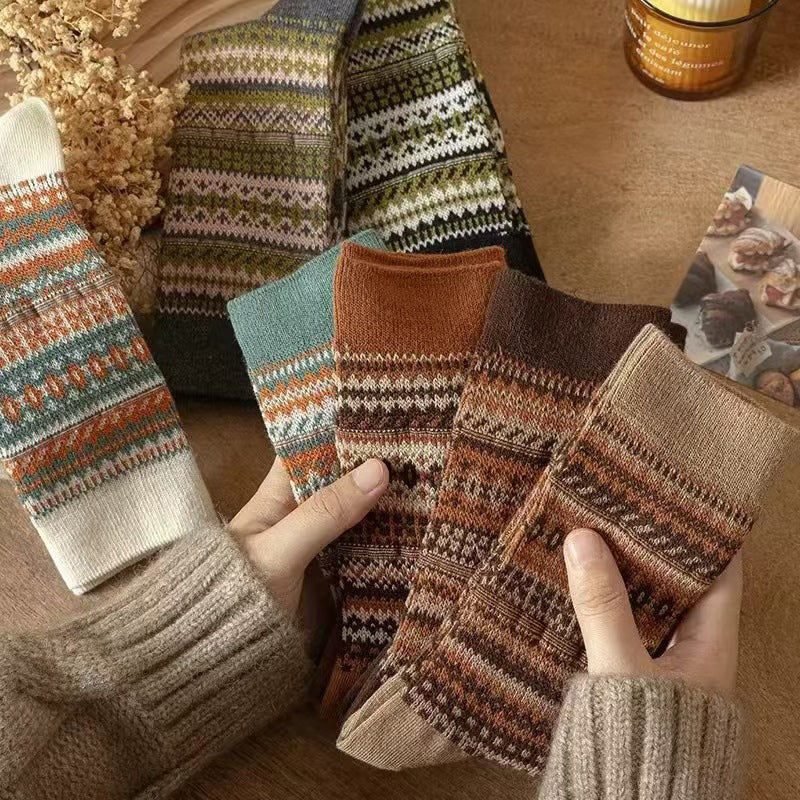 Jasper – Retro Etnische Sokken | 1+2 paar GRATIS