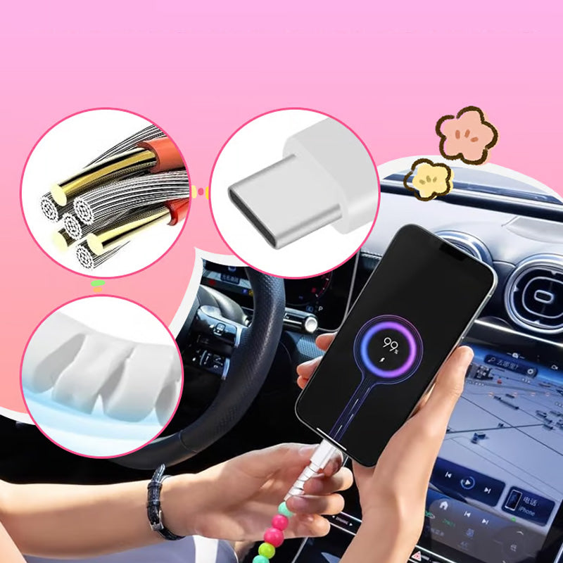 FlexiBead™ 2-in-1 oplaadkabel armband | 1+1 GRATIS