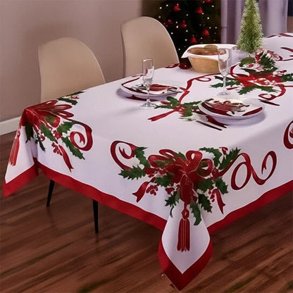 HollyLuxe Klassiek Kersttafelkleed — Gezellige Feestmagie