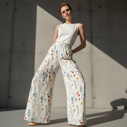 Lunara — Wijde Bloemenbroek | 50% KORTING