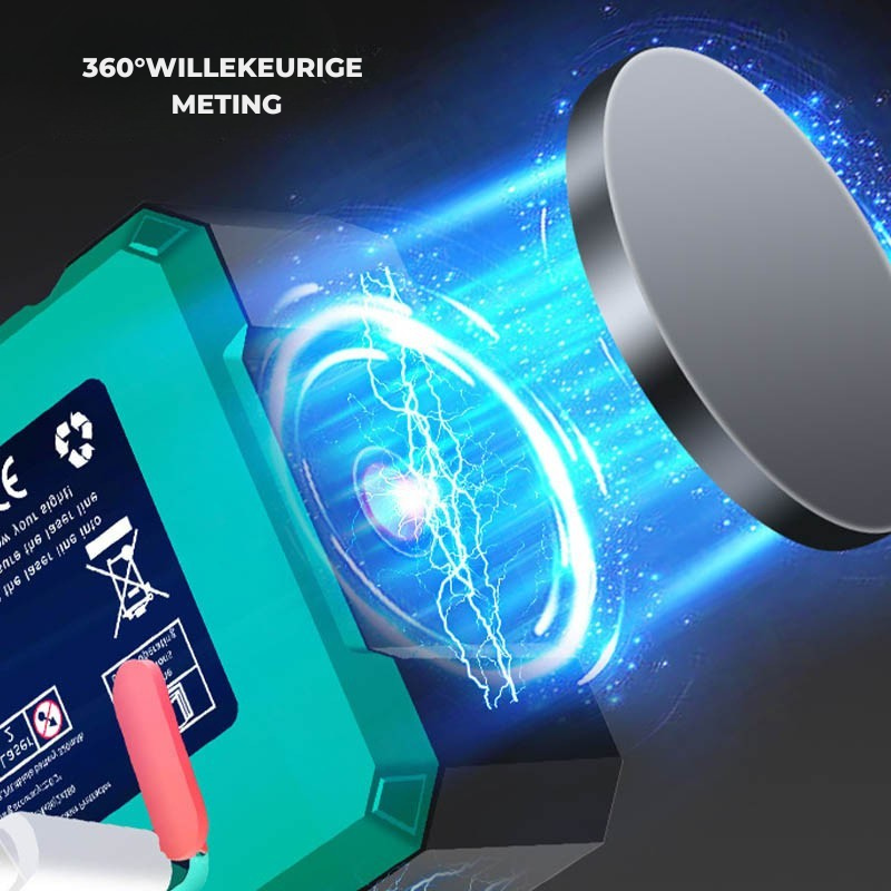Laserpro – 4-Zijdige Magnetische Digitale Hoekmeter met Laser (optie) | 50% KORTING