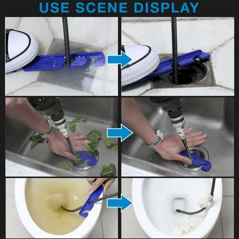 FlexiClear Pro Afvoerspiraal — Directe Reiniging, Stressvrije Doorstroming