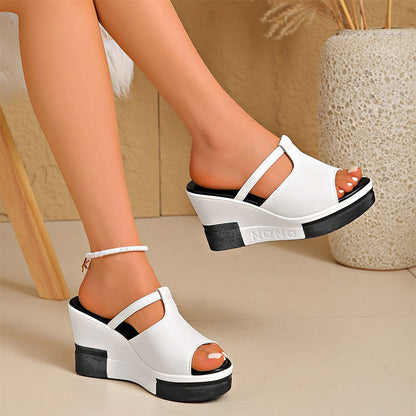 Heidi — Dames Sleehak Sandalen met Gevoerde Comfort