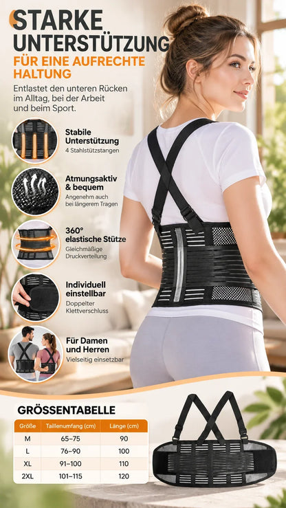 CoreAlign Tailleband — Directe Verlichting, Comfort voor de Hele Dag