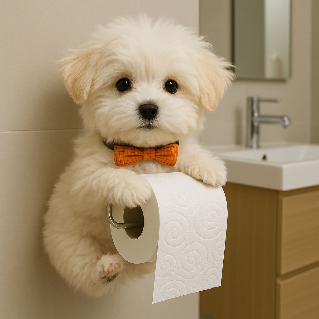 PuppyHolder – Toiletrolhouder met Stijl | 50% KORTING
