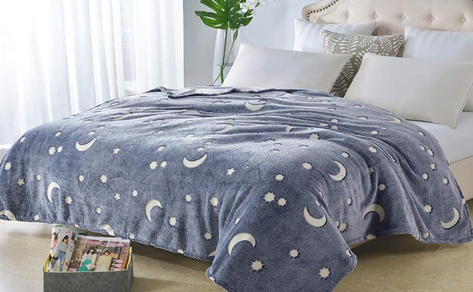 Donkere lichtgevende deken voor kinderen