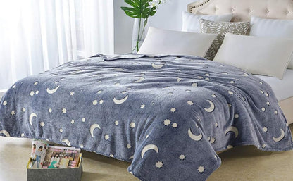 Donkere lichtgevende deken voor kinderen