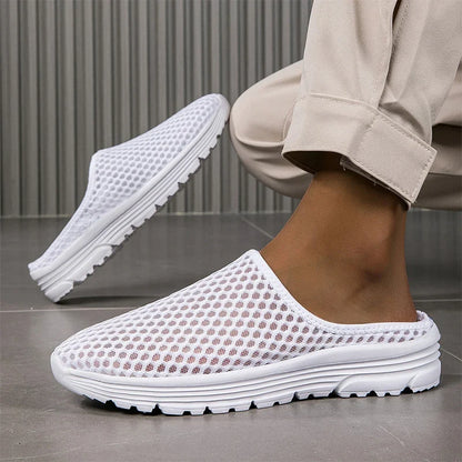 Aero – Ademend Mesh Slippers met Fluweelzacht Comfort