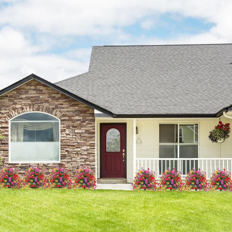 Kunstbloemendecoratie voor buitengebruik