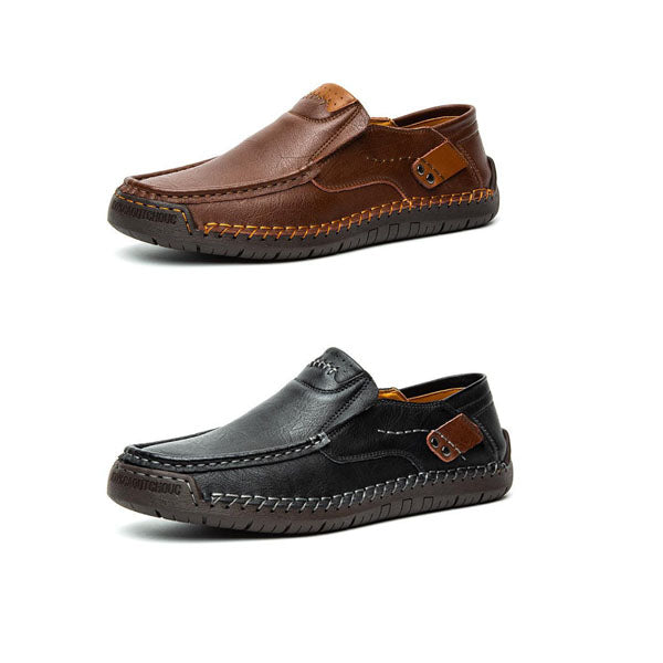 Nolan – Herenleren schoenen met flexibel comfort