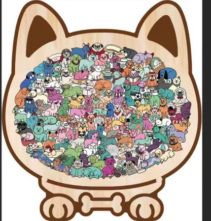 Mila – Morandi kattenpuzzel van 135 stukjes | 2+1 GRATIS