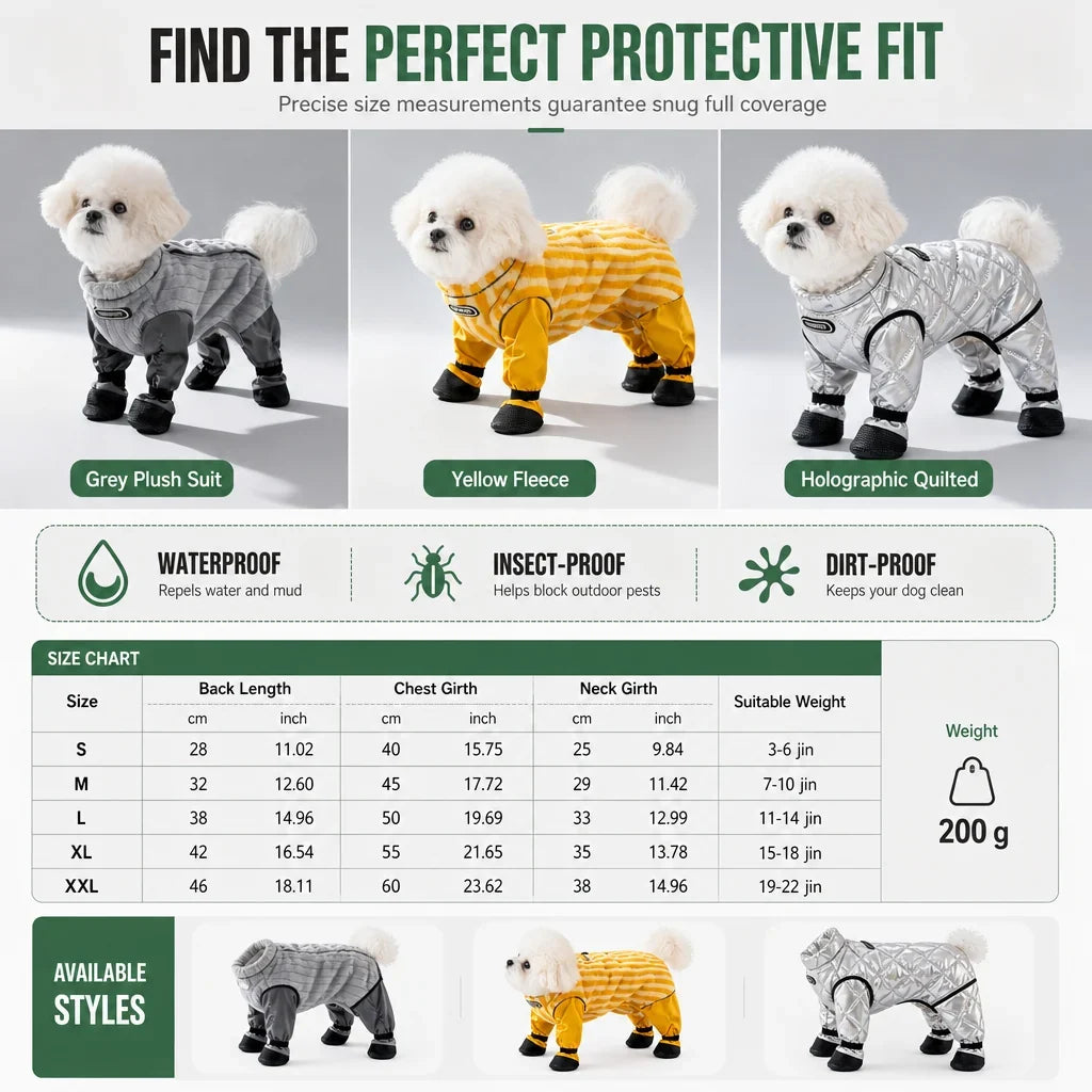 Waterdichte Overall – Houd Honden Schoon en Comfortabel