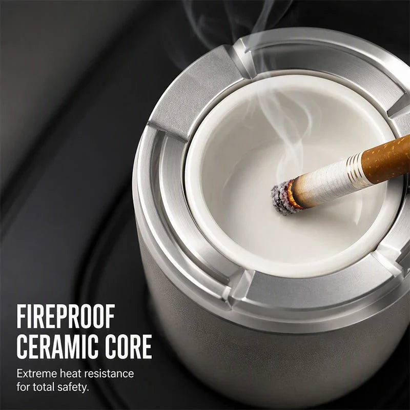 SmokeShield Draaibare Auto Asbak – Direct Versheid Afgesloten