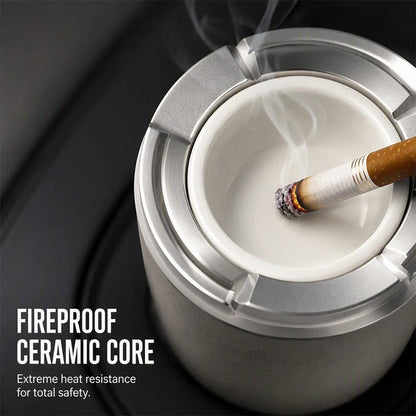 SmokeShield Draaibare Auto Asbak – Direct Versheid Afgesloten