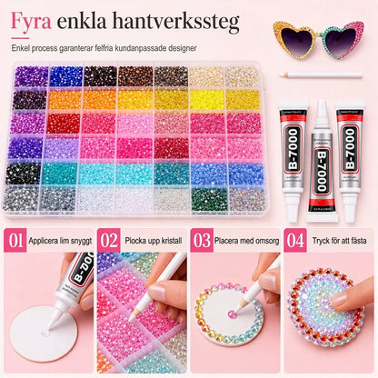 Crystal Art Set — Ontketen Glamorieuze Creativiteit