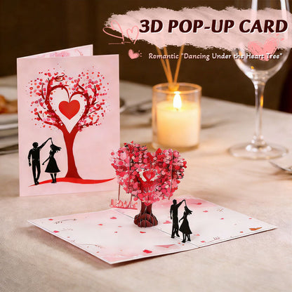 3D Hart Boom Kaart — Betover Direct met Liefde