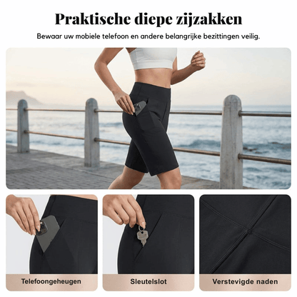 Nina — High Waist Stretch Short | 50% KORTING