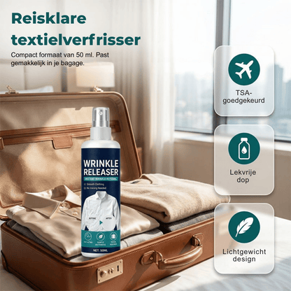 WrinkleAway — Kreukvrij Spray voor Onderweg | 1+1 GRATIS
