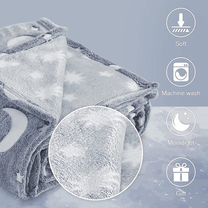 Donkere lichtgevende deken voor kinderen