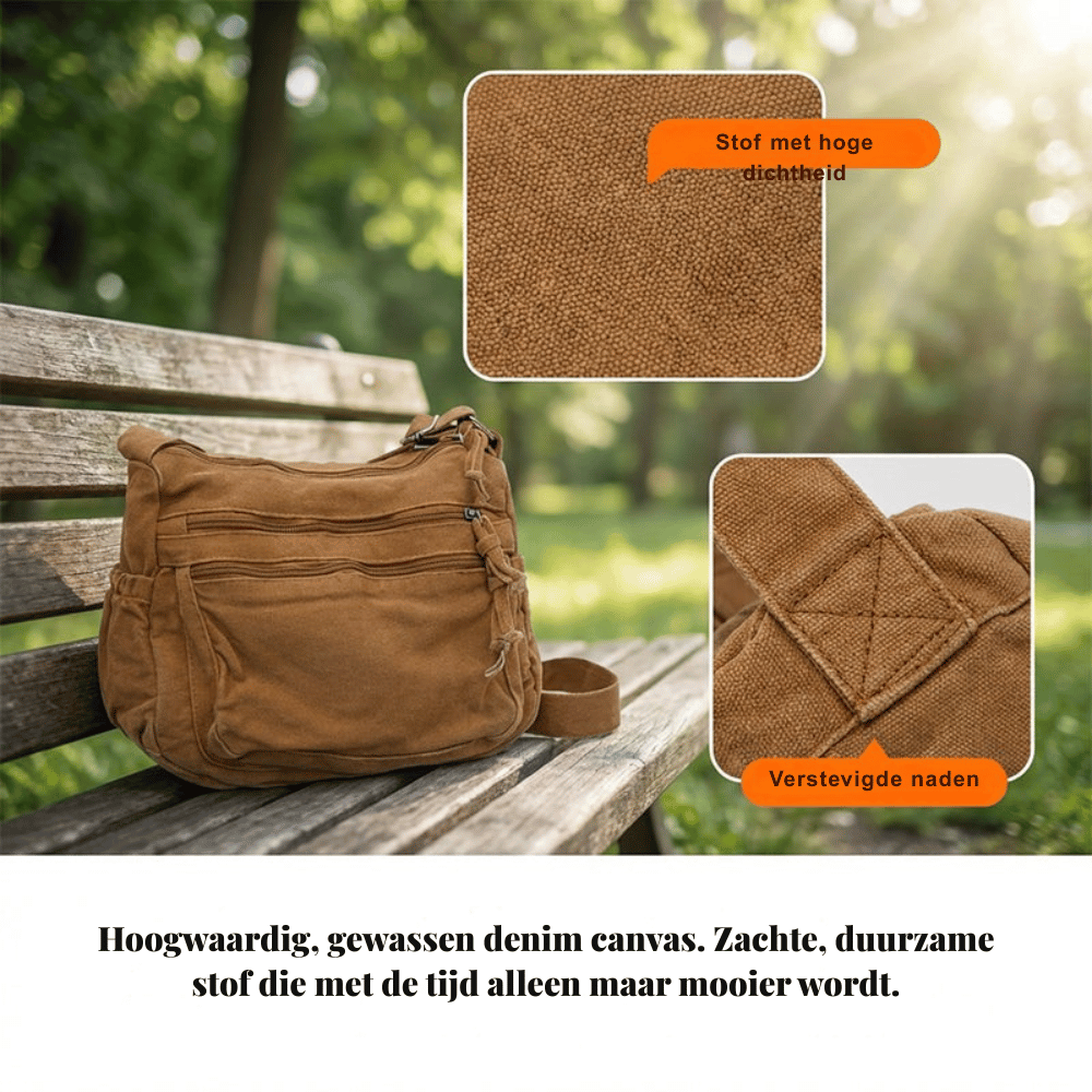 Sally — Casual Canvas Tas | 50% KORTING