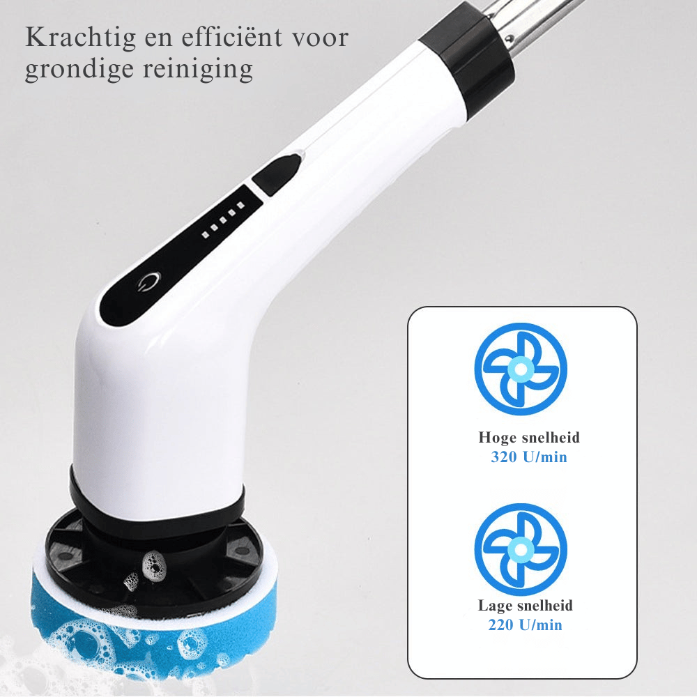 ScrubPro — 7-in-1 Elektrische Reinigingsborstel | 50% KORTING