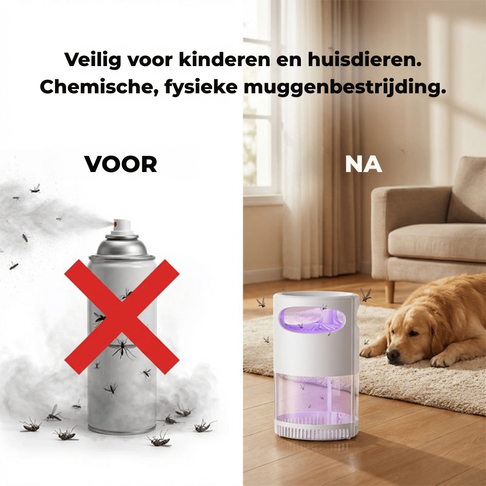 MugGuard — Stille Insectenvanger | 50% KORTING