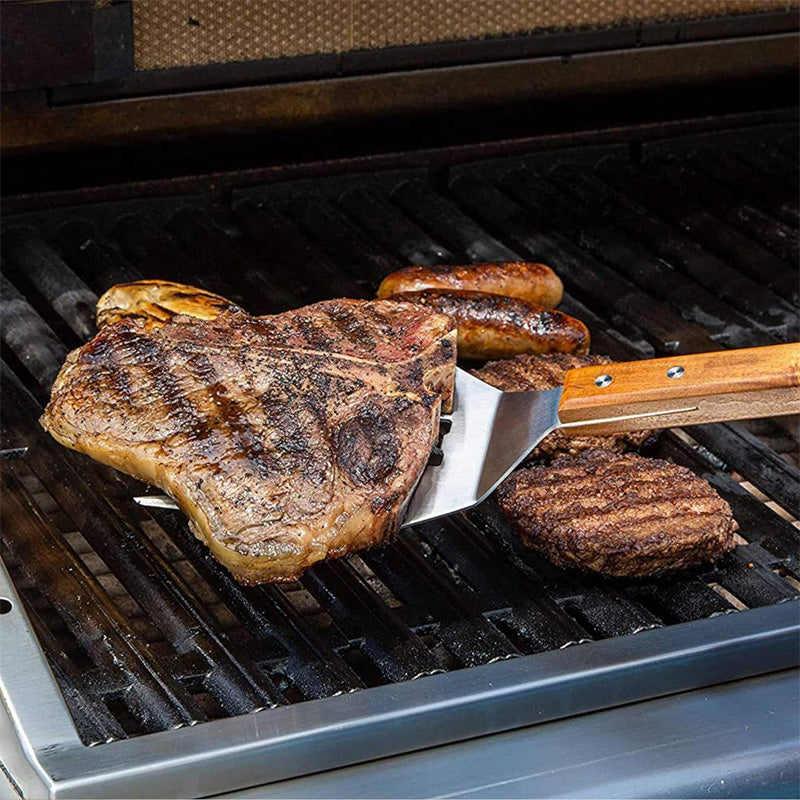 5-in-1 grillspatelvork met mes BBQ-gereedschap