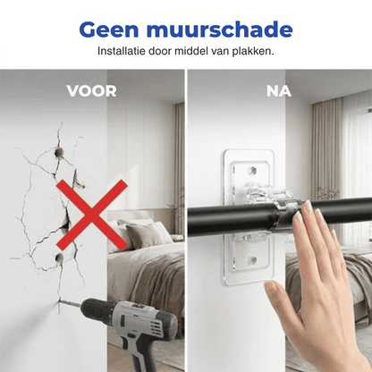 ClearHold — Kleefhouders voor Gordijnen 4-delige set | 50% KORTING